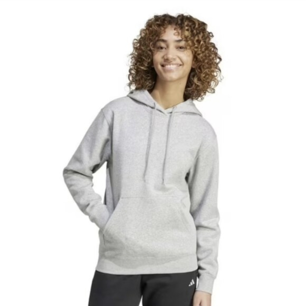 Adidas Women's Fleece Essential Pullover Hoodie Grey (M) NWT!